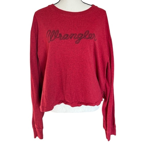 WOMEN'S WRANGLER CROPPED SWEATSHIRT SZ XL - Picture 1 of 3